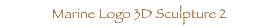  Marine Logo 3D Sculpture 2