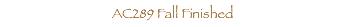  AC289 Fall Finished